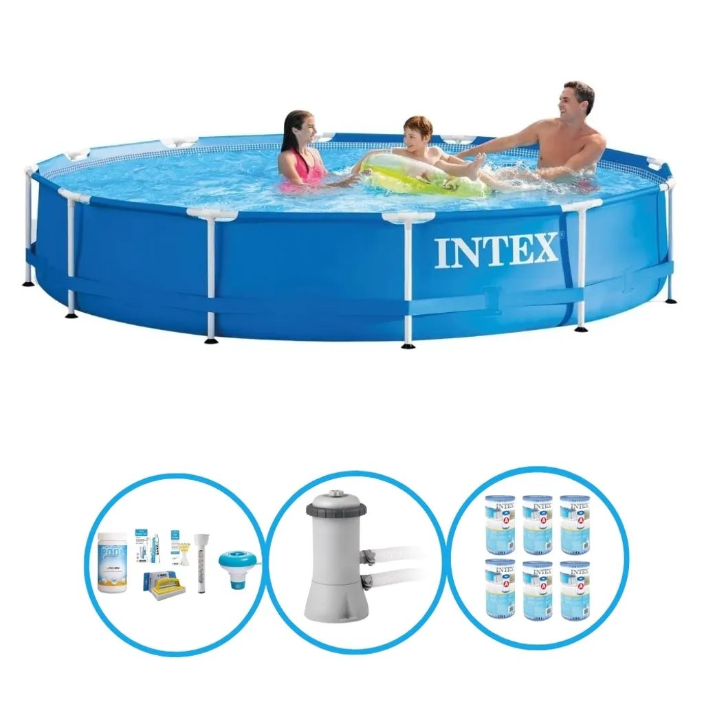 Intex Pool Metal Frame - Pool-Paket - 366x76 cm